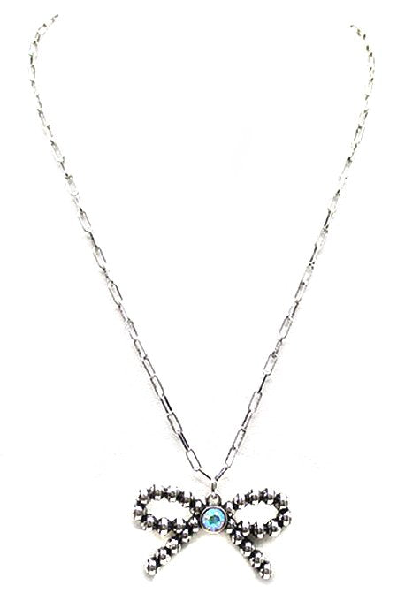 Western Bubble Ribbon Necklace