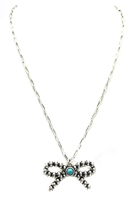 Western Bubble Ribbon Necklace