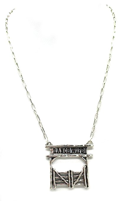 Western Ranch Wife Necklace