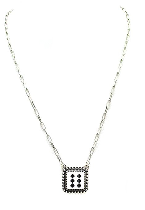 Spade Dice Necklace