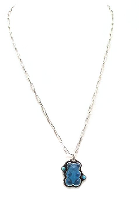 Gummy Bear Turquoise Stone Necklace