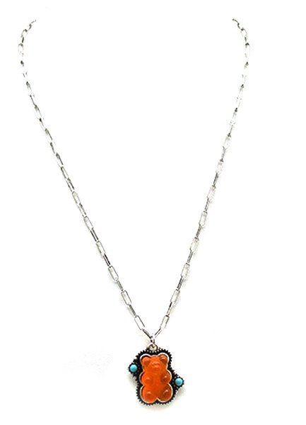 Gummy Bear Turquoise Stone Necklace