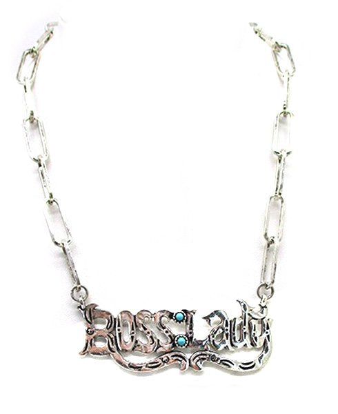Western Boss Lady Turquoise Necklace