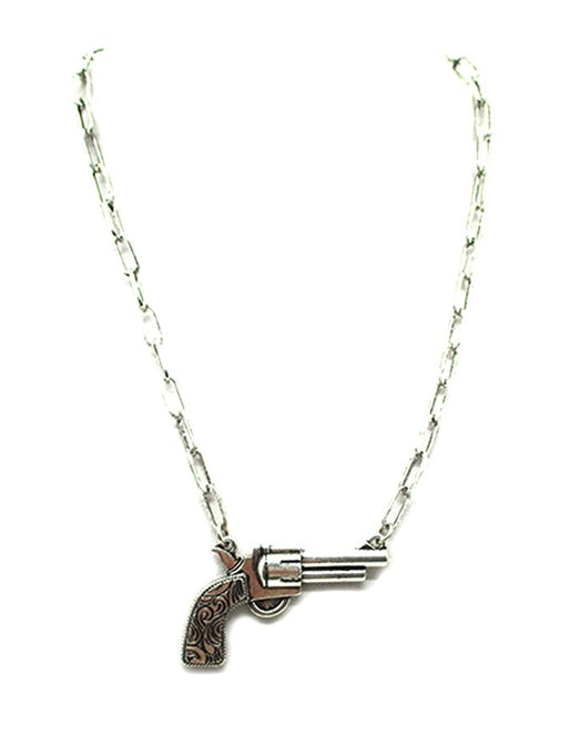 Western Pistol Necklace