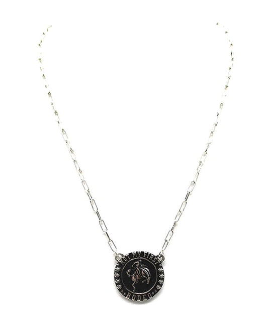 Western Not My First Rodeo Necklace