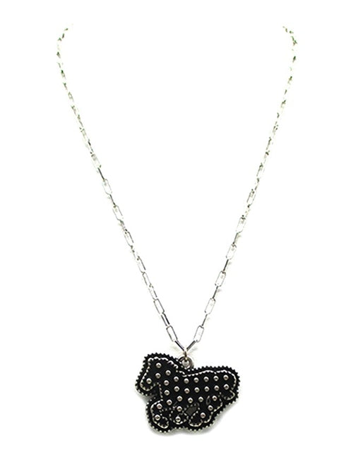 Western Dot Bubble Horse Necklace