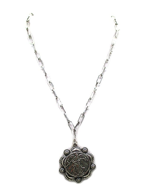 Western Horse Coin Necklace