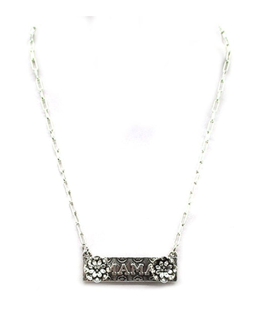 Western Mama Flower Bar Necklace