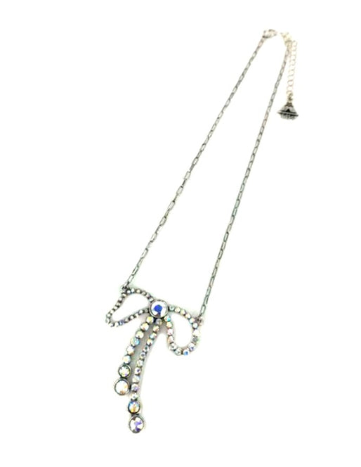 Western Crystal Ribbon Necklace