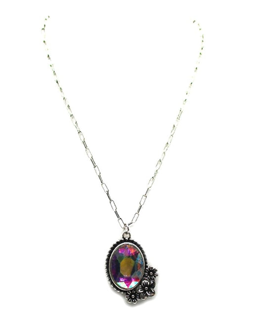 Western Turquoise Oval Necklace