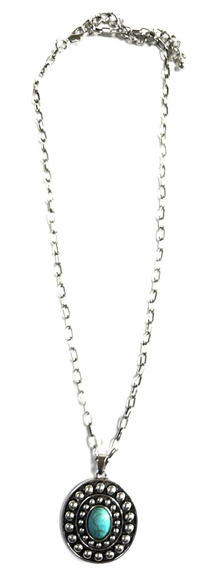 Western Oval Concho Necklace