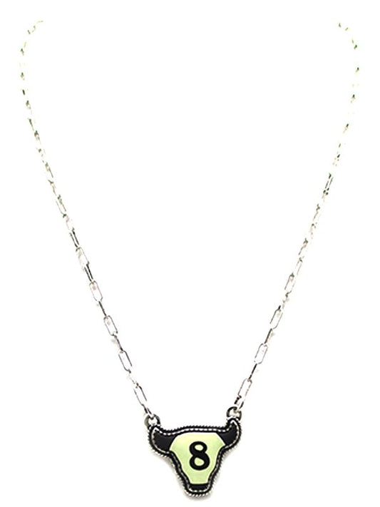 Western 8 Ball Steerhead Necklace