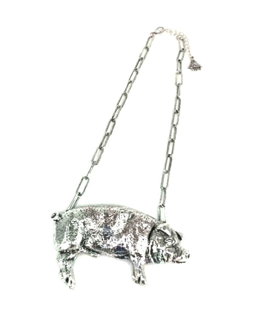 Western Metal Pig Necklace
