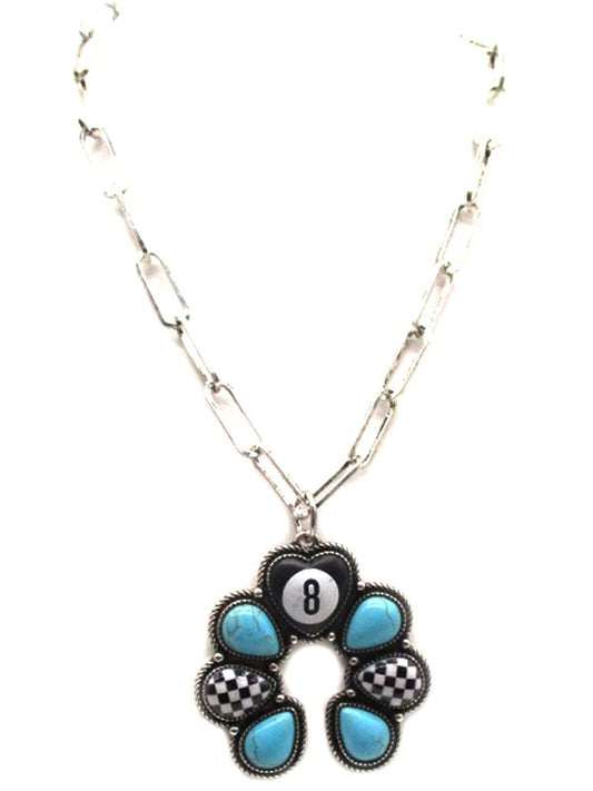 Western 8 Ball Naja Necklace