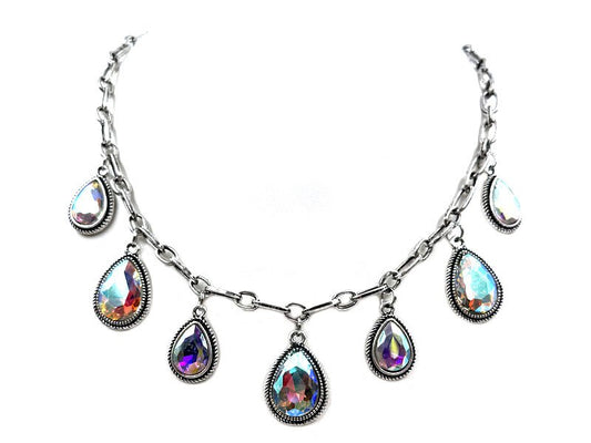 Western Teardrop Charm Necklace