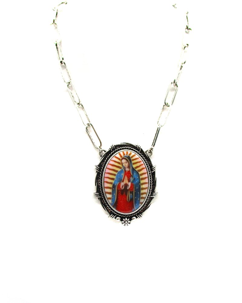 Lady Guadalupe Pendant Necklace