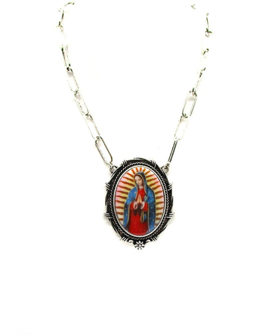Lady Guadalupe Pendant Necklace