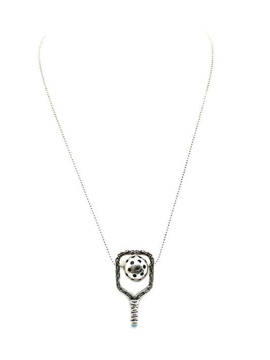Pickleball Paddle Pendant Necklace