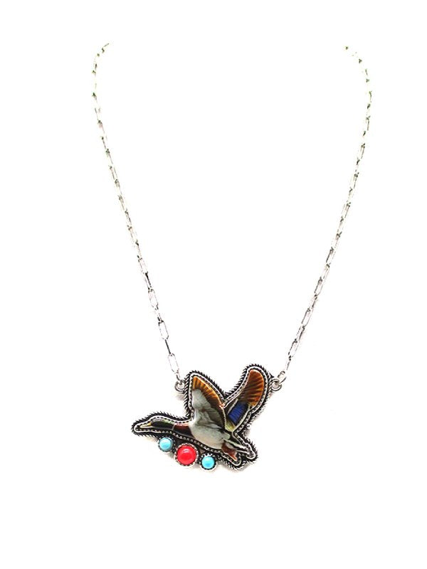 Western Flying Duck Necklace