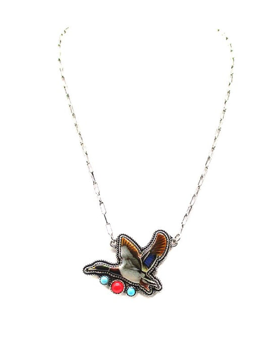 Western Flying Duck Necklace