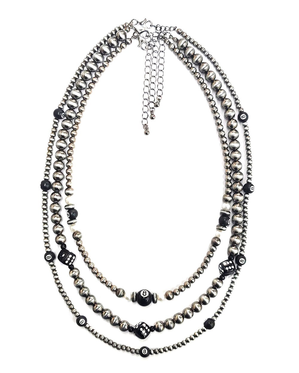 Western Navajo Pearl Multi Layered Necklace