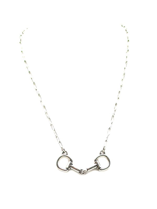 Western Horse Snaffle Bit Pendant Necklace