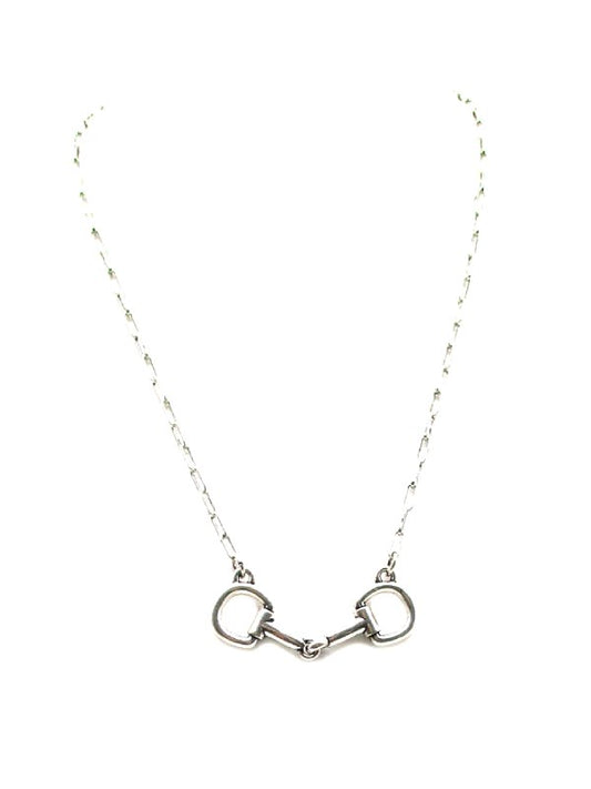 Western Horse Snaffle Bit Pendant Necklace