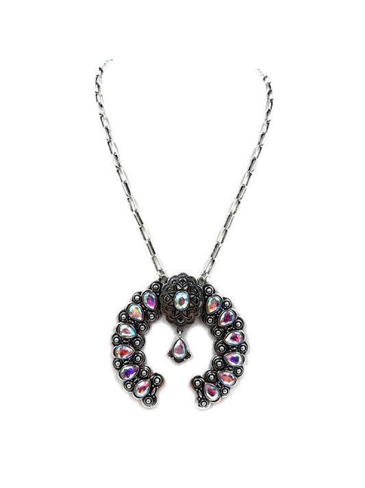 Western AB Stone Naja Necklace