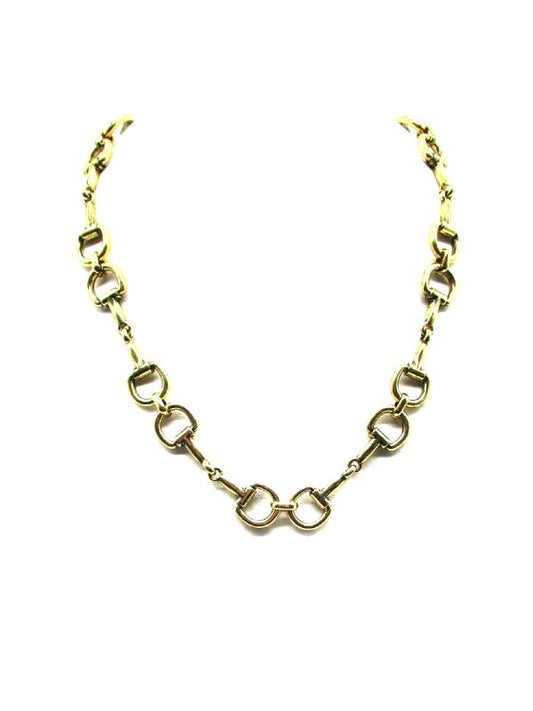 Western Snaffle Bit Multi Linked Necklace
