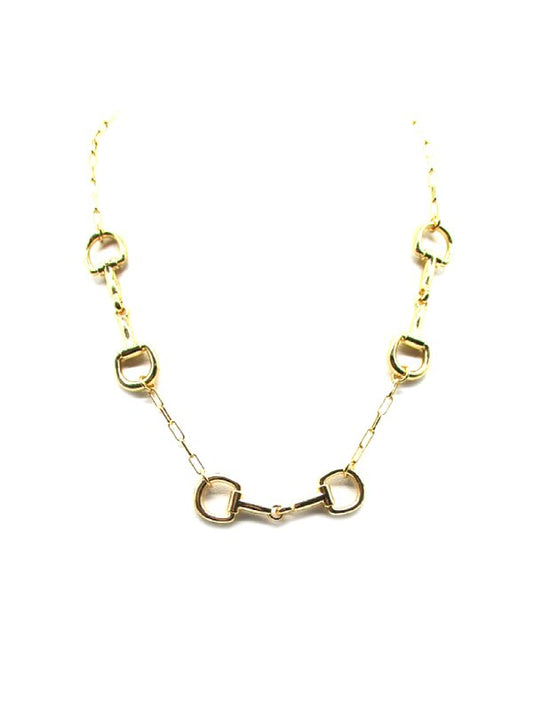 Western Snaffle Bit Chain Necklace