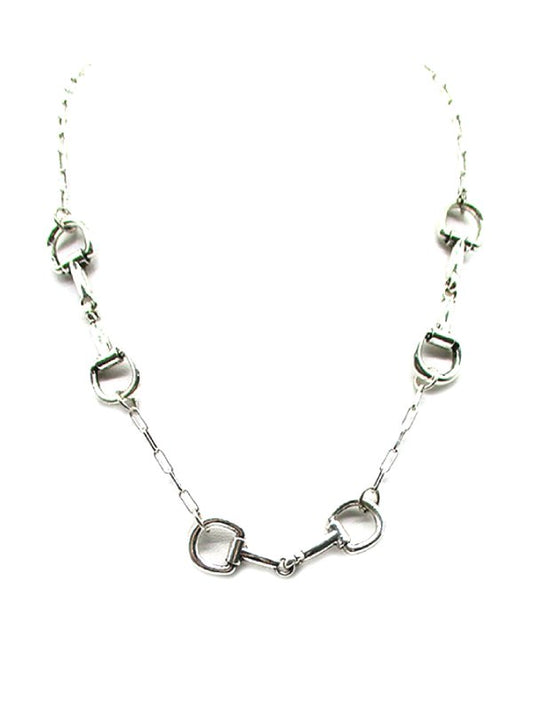 Western Snaffle Bit Chain Necklace