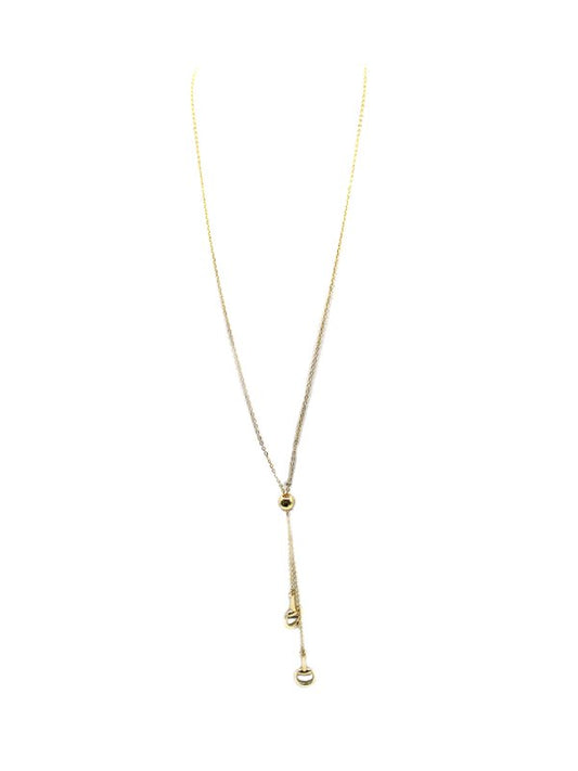 Western Snaffle Bit Bolo Necklace