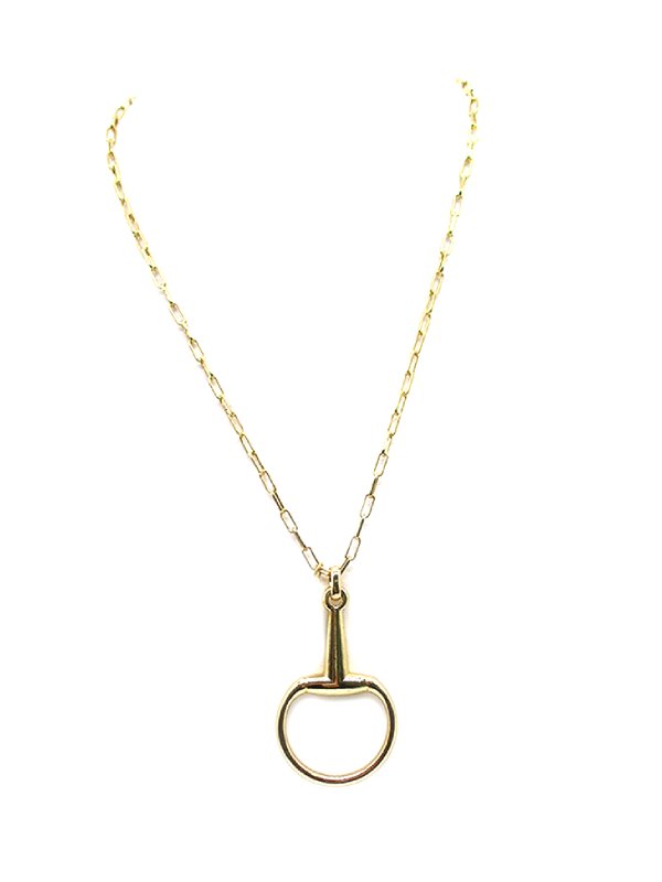 Western Snaffle Bit Pendant Necklace