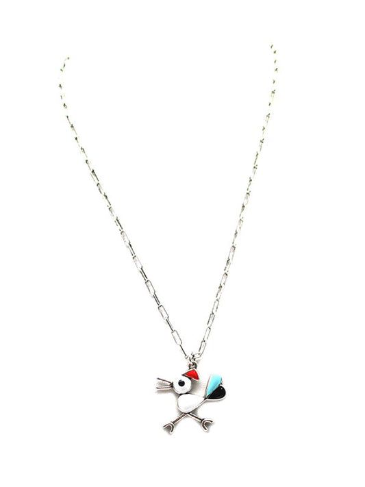 Western Road Runner Pendant Necklace