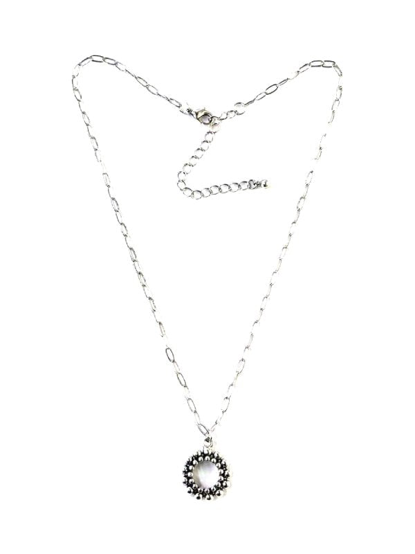 Western Small Round Bubble Pendant Necklace