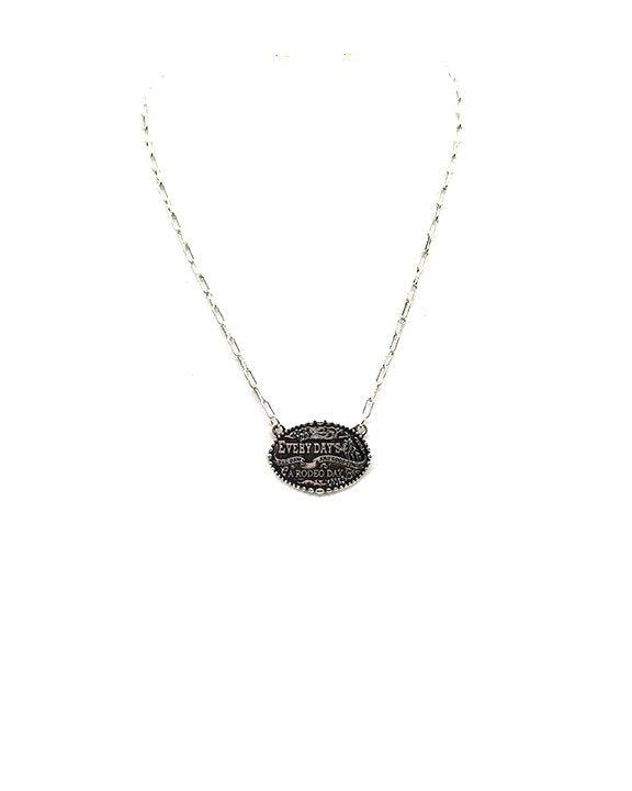 Western Everyday Rodeo Pendant Necklace