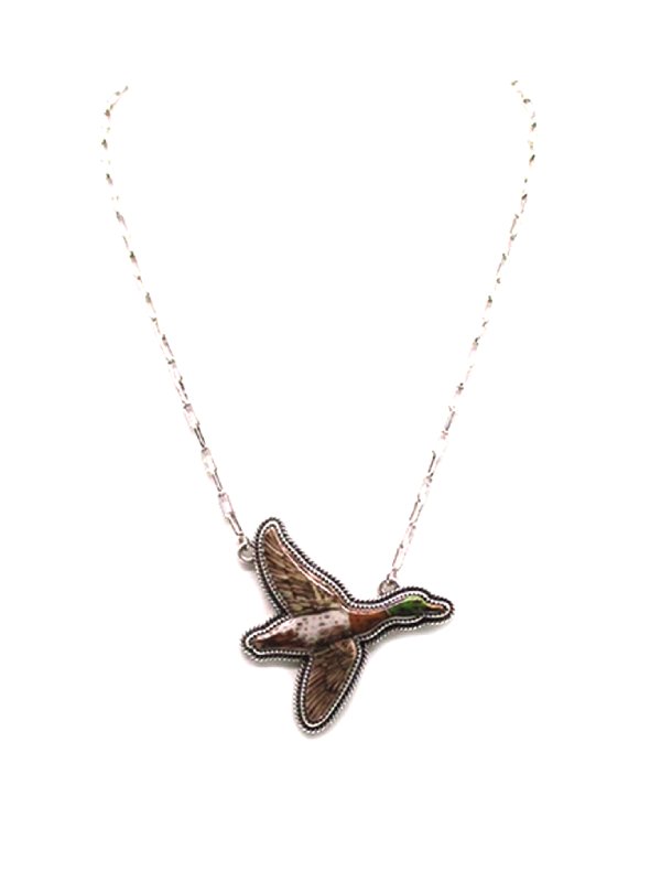 Flying Duck Necklace