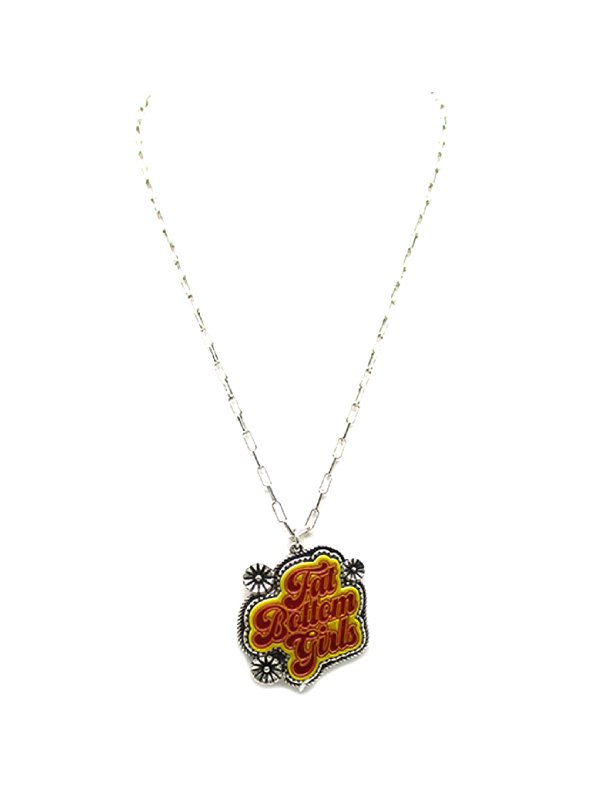 Western Fat Bottom Girls Pendant Necklace