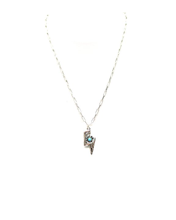 Western Dainty Lightning Bolt Pendant Necklace