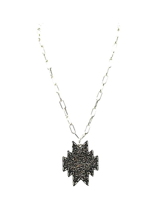 Western Engraved Navajo Pendant Necklace