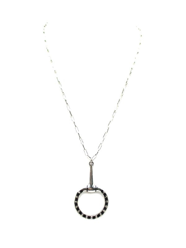 Western Bubble Snaffle Bit Pendant Necklace