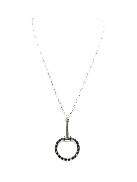 Western Bubble Snaffle Bit Pendant Necklace