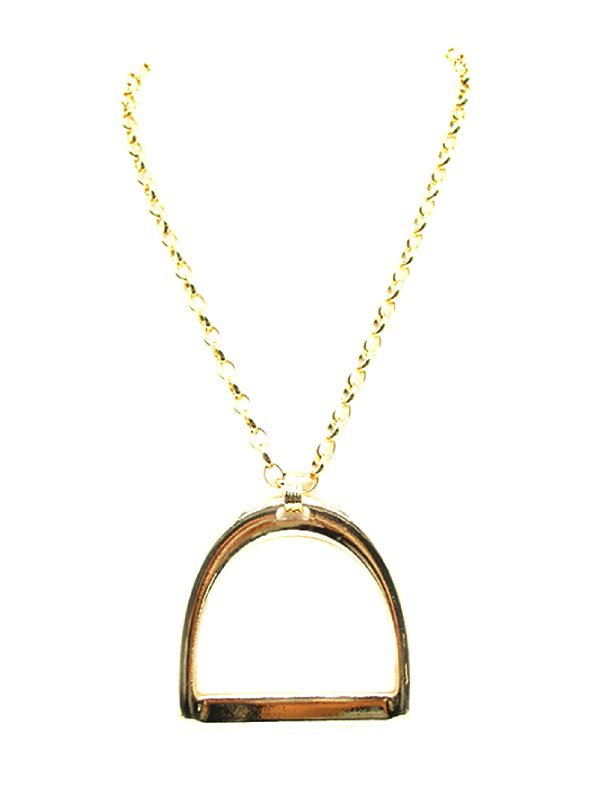 Western Large Snaffle Bit Pendant Necklace