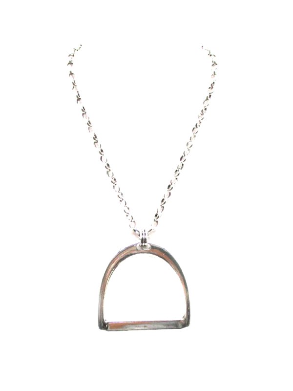 Western Large Snaffle Bit Pendant Necklace
