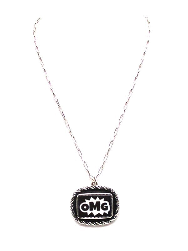 OMG Pendant Necklace
