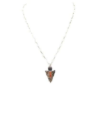 Western Arrow Head Initial Pendant Necklace