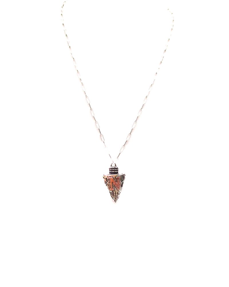 Western Arrow Head Initial Pendant Necklace