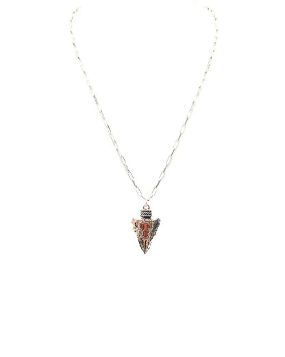 Western Arrow Head Initial Pendant Necklace
