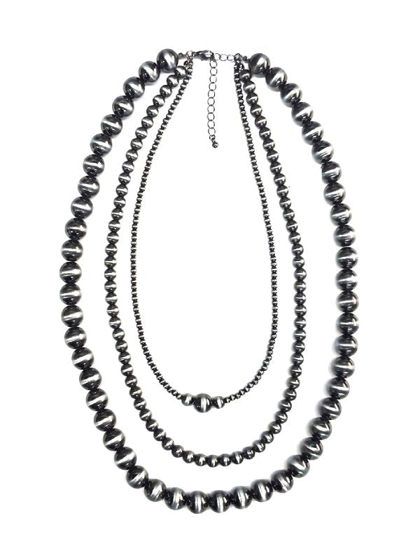 Western 3 Layered Navajo Pearl Necklace
