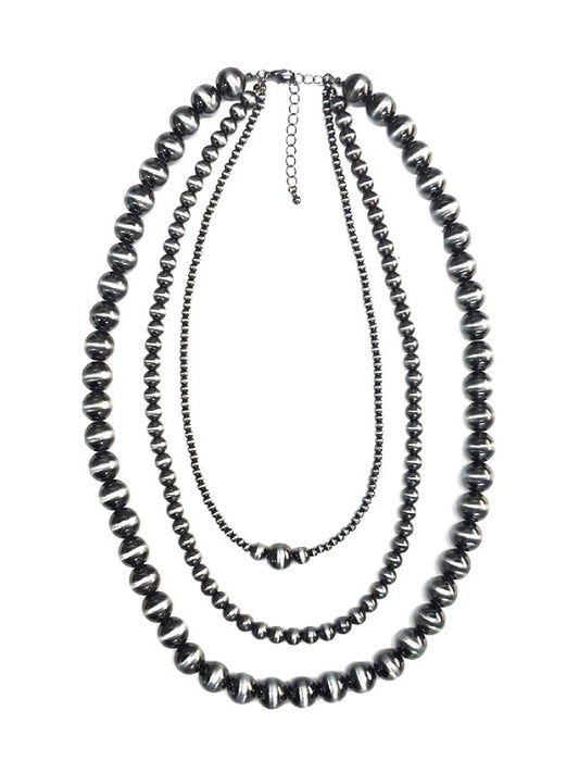 Western 3 Layered Navajo Pearl Necklace